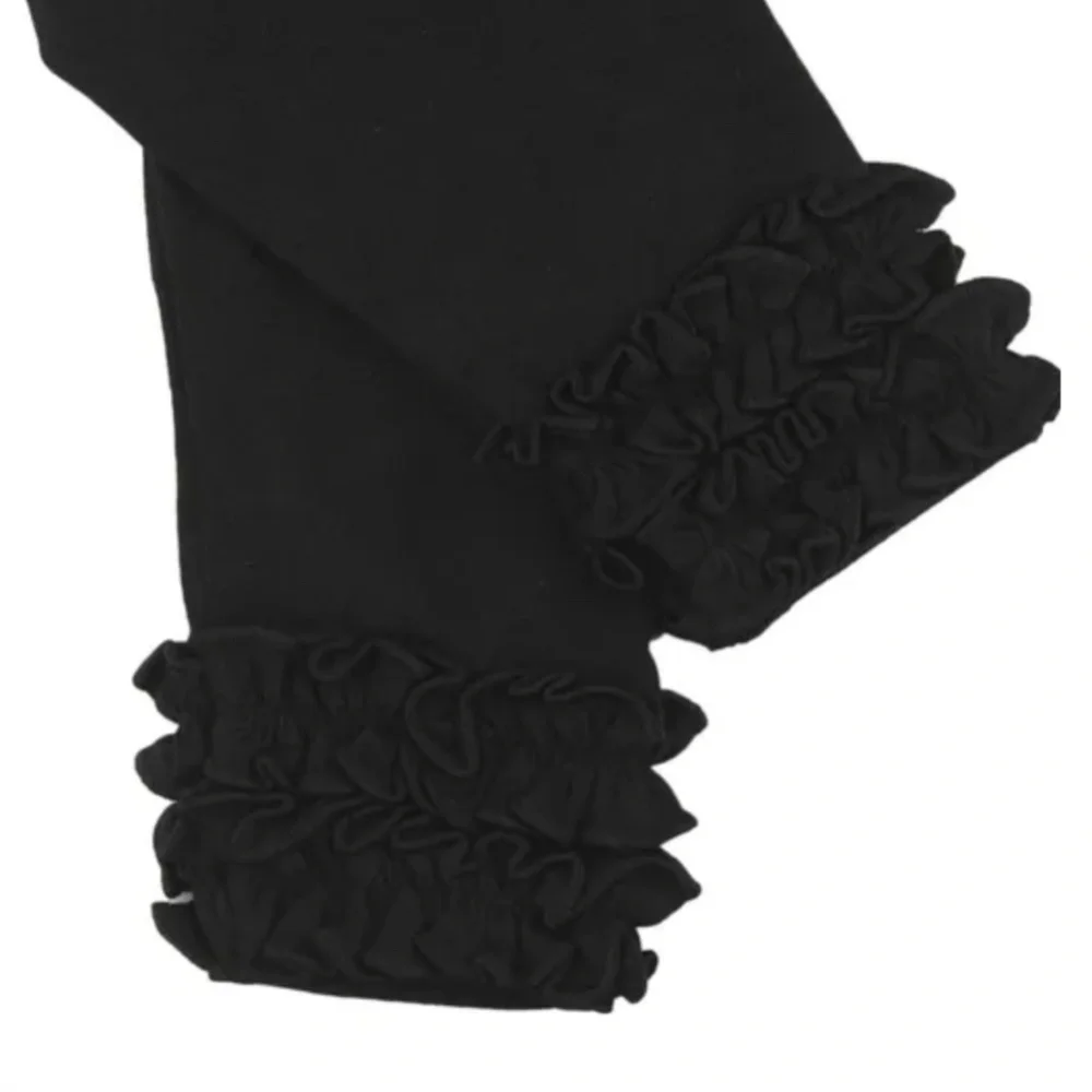 Ruffle Butts Baby Girl Solid Ruffle Leggings 12-18 months NWT - Picture 3 of 4